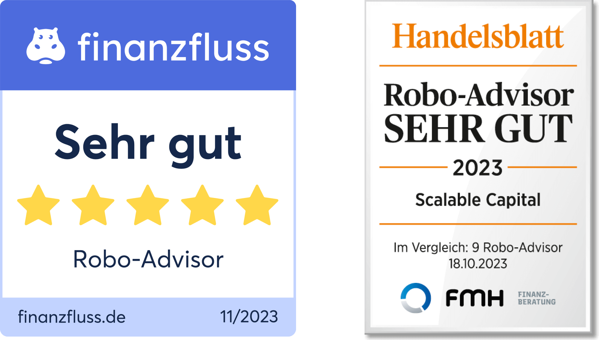 Trust Badges Finanzfluss Handelsblatt 